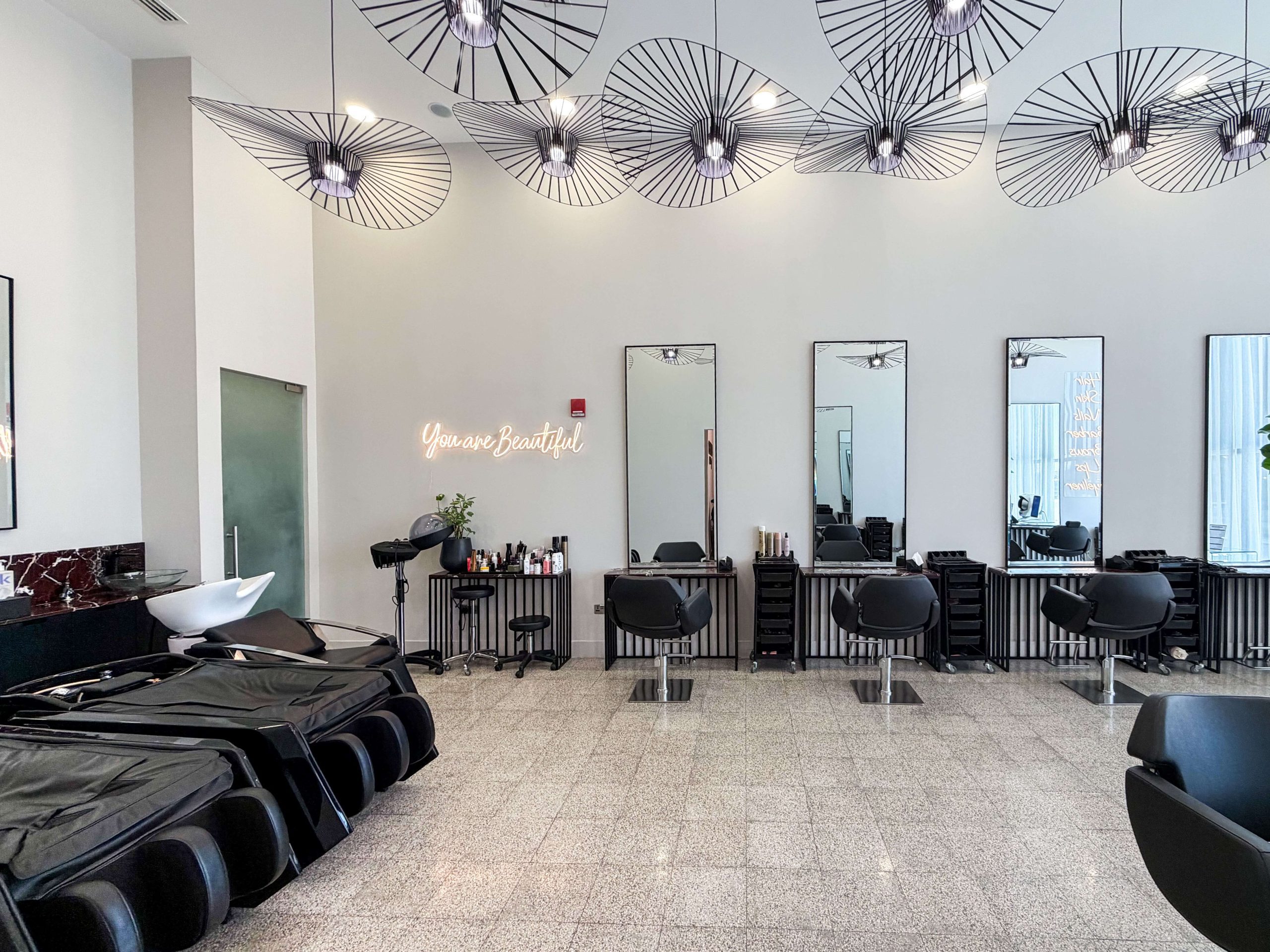 Hamzafied nail salon Dubai Science Park interior